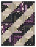 Wilmington Pre-Cut 12 Block Log Cabin Quilt Kit - Blackberry Bramble