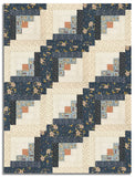 Matt's Riley Blake Pre-Cut 12-Block Log Cabin Quilt Kit - Charmed & Treasured