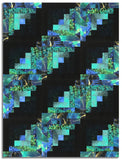 Matt's Timeless Treasures Pre-Cut 12 Block Log Cabin Quilt Kit - Endless Sky