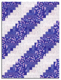 Moda Pre-cut 12 Block Log Cabin Quilt Kit - Delphinium