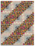 Matt's Free Spirit Pre-cut 12 Block Log Cabin Quilt Kit - Springtime Splendour