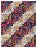 In The Beginning Pre-Cut 12 Block Log Cabin Quilt Kit - Impressions