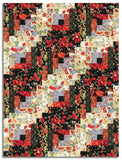 Matt's Timeless Treasures Pre-Cut 12 Block Log Cabin Quilt Kit - Imperial Bloom