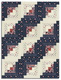 Moda Pre-cut 12 Block Log Cabin Quilt Kit - America 250 Years