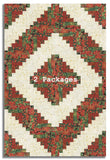 Hoffman Pre-Cut 12 Block Log Cabin Quilt Kit - Christmas Wish