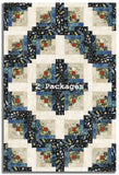 Windham Pre-Cut 12 Block Log Cabin Quilt Kit - Flora & Form