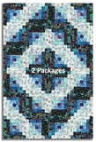 Hoffman Bali Batiks Pre-Cut 12 Block Log Cabin Quilt Kit - Electric Slide