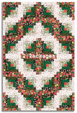 Matt's Windham Pre-Cut 12 Block Log Cabin Quilt Kit - Jolly Collage