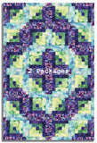 Northcott Pre-Cut 12 Block Log Cabin Quilt Kit -  Infatuation