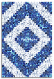 Matt's Free Spirit Pre-cut 12 Block Log Cabin Quilt Kit - Azul