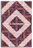 Hoffman Bali Batiks Pre-Cut 12 Block Log Cabin Quilt Kit - Huckleberry Haven