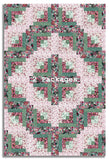 Matt's Blank Quilting Pre-Cut 12 Block Log Cabin Quilt Kit - Lush & Lavish