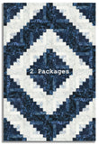 Matt's Hoffman Bali Batiks Pre-Cut 12 Block Log Cabin Quilt Kit - Into The Snow