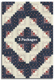 Moda Pre-cut 12 Block Log Cabin Quilt Kit - America 250 Years