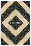 Moda Kansas Troubles Quilters Pre-cut 12 Block Log Cabin Quilt Kit - Quail Run