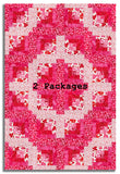 Northcott Pre-Cut 12 Block Log Cabin Quilt Kit - Forever Love
