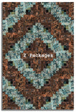 Hoffman Bali Batiks Pre-Cut 12 Block Log Cabin Quilt Kit - Shoreline Sails