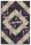 Wilmington Pre-Cut 12 Block Log Cabin Quilt Kit - Blackberry Bramble