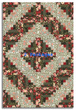 Riley Blake Pre-Cut 12-Block Log Cabin Quilt Kit - Tangled Garden