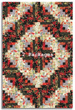 Matt's Timeless Treasures Pre-Cut 12 Block Log Cabin Quilt Kit - Imperial Bloom