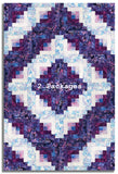 Hoffman Bali Batiks Pre-Cut 12 Block Log Cabin Quilt Kit - Cotton Candy Dreams