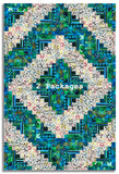 Matt's Free Spirit Pre-cut 12 Block Log Cabin Quilt Kit - Radiant Grove