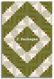 Matt's Moda Pre-cut 12 Block Log Cabin Quilt Kit - Chilly