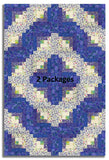 Clothworks Pre-Cut 12 Block Log Cabin Quilt Kit - Fleur De Rose