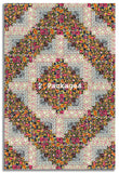 Matt's Free Spirit Pre-cut 12 Block Log Cabin Quilt Kit - Springtime Splendour