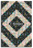 Hoffman Bali Batiks Pre-Cut 12 Block Log Cabin Quilt Kit - Ultraviolet
