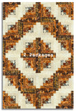 Matt's In The Beginning Pre-Cut 12 Block Log Cabin Quilt Kit - Autumn Elegance
