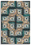 Matt's Free Spirit Pre-cut 12 Block Log Cabin Quilt Kit - One Layer Away