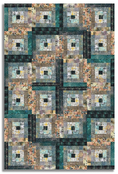 Matt's Free Spirit Pre-cut 12 Block Log Cabin Quilt Kit - One Layer Aw ...