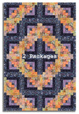 Free Spirit Pre-cut 12 Block Log Cabin Quilt Kit - After The Rain