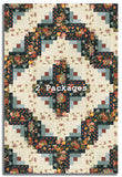 Andover Pre-Cut 12 Block Log Cabin Quilt Kit - Farmer's Daughter