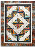 Free Spirit Pre-cut 12 Block Log Cabin Quilt Kit - Abandoned