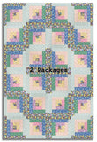 Matt's Riley Blake Pre-Cut 12-Block Log Cabin Quilt Kit - Traditional 30's