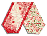 Matt's Moda Pre-cut Log Cabin Table Runner Kit - Je Taime - Blossom