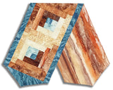 Matt's Northcott Pre-Cut Log Cabin Table Runner Kit - Stonehenge Canyon - Clay