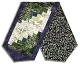 Matt's Hoffman Bali Batik Pre-Cut Log Cabin Table Runner Kit - Meadow Lane - Dark