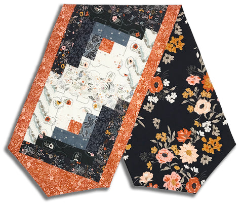 Moda Pre-cut Log Cabin Table Runner Kit - Foraged Found & Hand Me Down - Iron