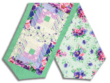 Wilmington Pre-Cut Log Cabin Table Runner Kit - Pansy Fields - Purple