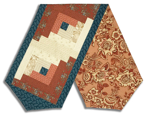 Moda Pre-cut Log Cabin Table Runner Kit - Miss Mollie - Red