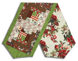 Matt's In The Beginning Pre-Cut Log Cabin Table Runner Kit - Winter Enchantment - Red