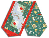 Matt's Studio E Pre-cut Log Cabin Table Runner Kit - Chrismtas At Pooh Corner