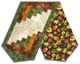 Henry Glass & Co. Pre-Cut Log Cabin Table Runner Kit - Oak & Berries