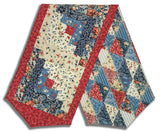 Northcott Pre-Cut Log Cabin Table Runner Kit - Farmhouse Sampler