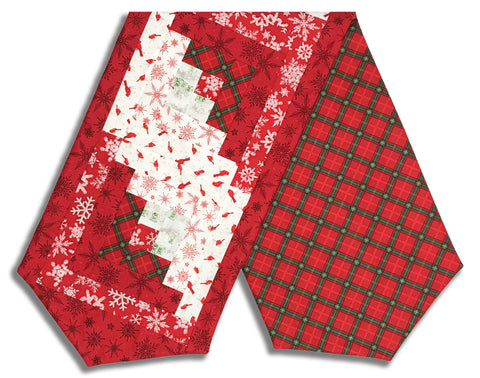 Matt's Henry Glass & Co. Pre-Cut Log Cabin Table Runner Kit - Tailgate Traditions