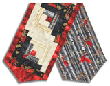 Hoffman Pre-Cut Log Cabin Table Runner Kit - Berries & Birch