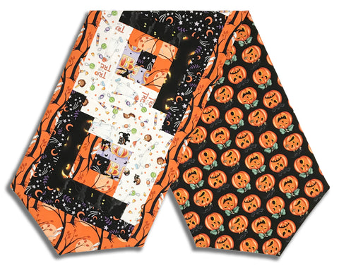 Free Spirit Pre-Cut Log Cabin Table Runner Kit - Moonlit Mischief